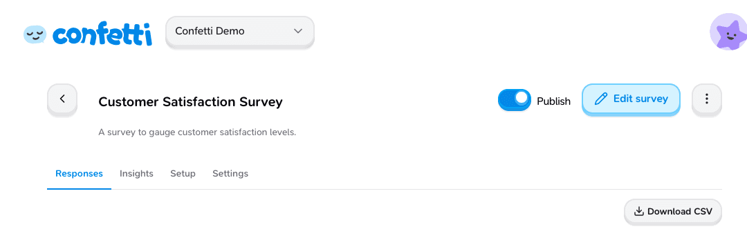 Publish toggle